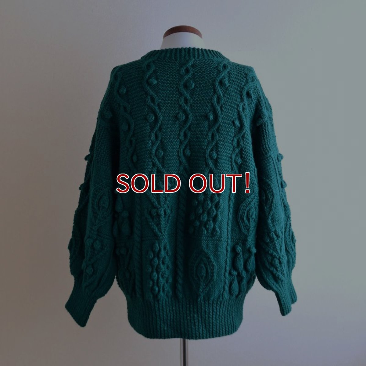 画像3: Athena Designs アランセーター　 "MADE IN IRELAND"　 実寸L  (3)