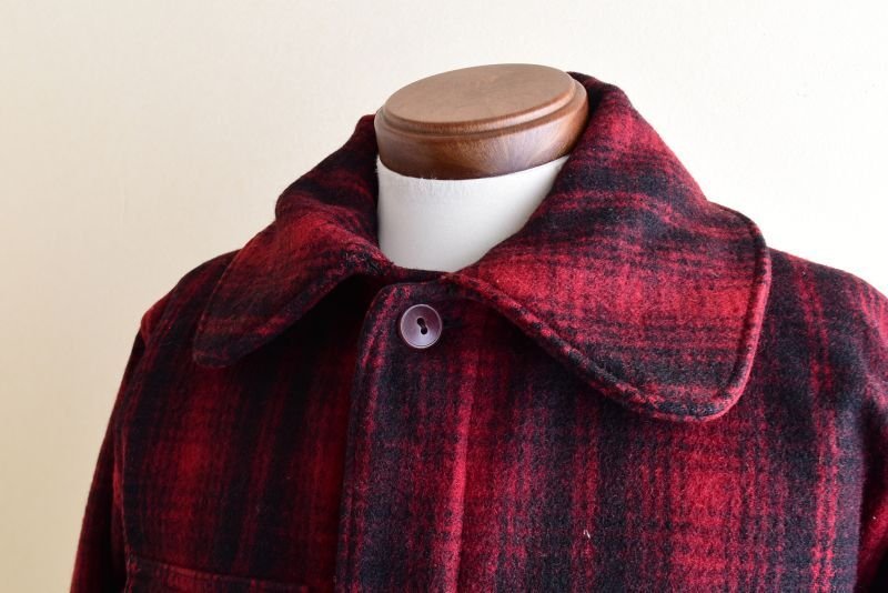 美品Woolrich ウールリッチ ビンテージ ウール ワークジャケット 40 1940s Woolrich マッキーノジャケット 表記38 - 古着屋HamburgCafe