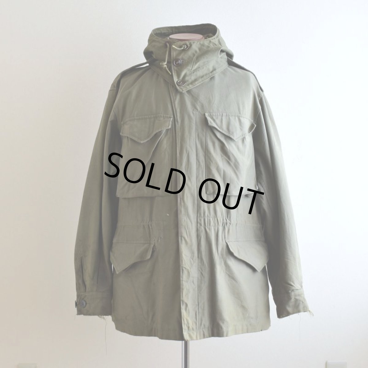 画像1: 1940s US.ARMY M-43 フィールドジャケット　 "フード付き" 　 表記38R  (1)