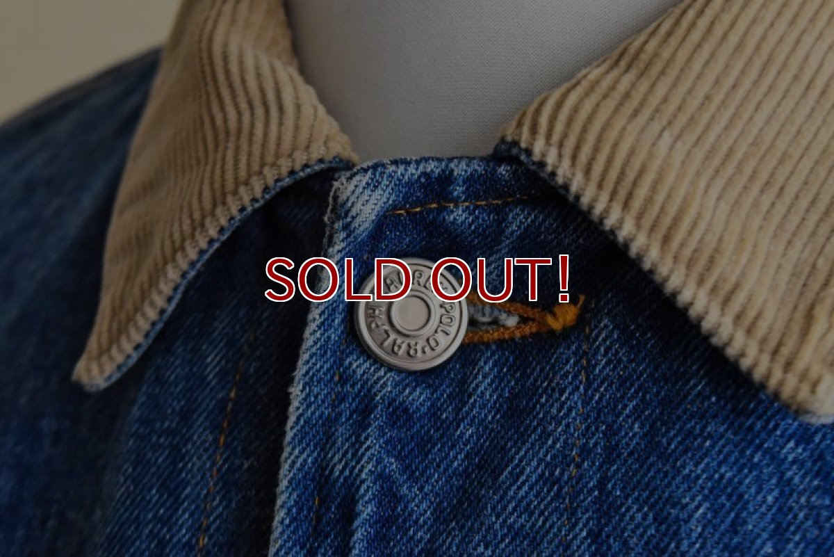 画像9: 1980-90s Polo RALPH LAUREN 裏ブランケット付きデニムジャケット　  "MADE IN USA"　 表記S  (9)