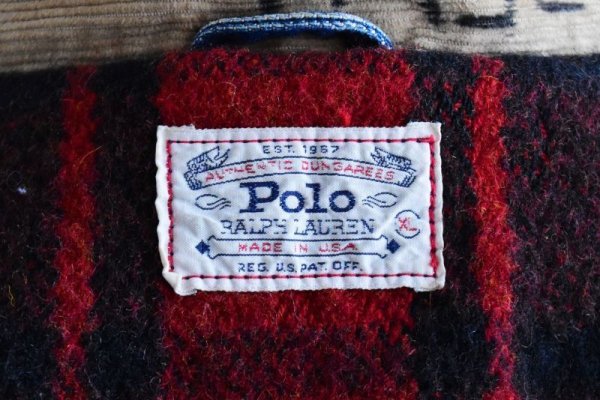 画像6: 1980-90s Polo RALPH LAUREN 裏ブランケット付きデニムジャケット　  "MADE IN USA"　 表記XL 