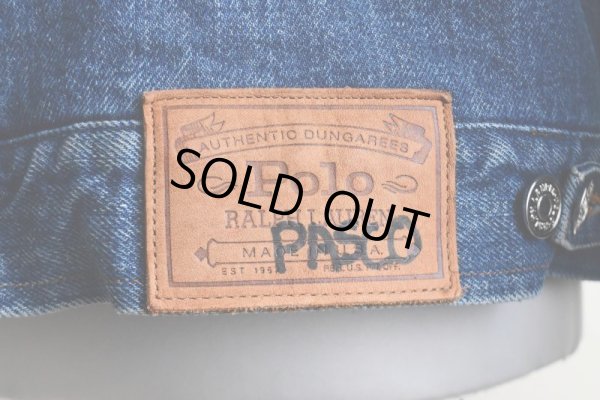 画像17: 1980-90s Polo RALPH LAUREN 裏ブランケット付きデニムジャケット　  "MADE IN USA"　 表記XL 