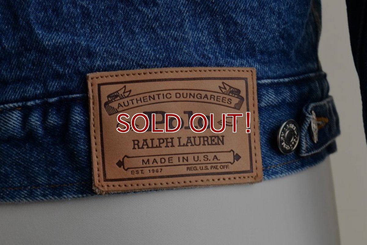 画像17: 1980-90s Polo RALPH LAUREN 裏ブランケット付きデニムジャケット　  "MADE IN USA"　 表記S  (17)