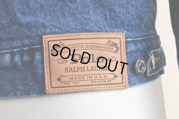 画像17: 1980-90s Polo RALPH LAUREN 裏ブランケット付きデニムジャケット　  "MADE IN USA"　 表記S 