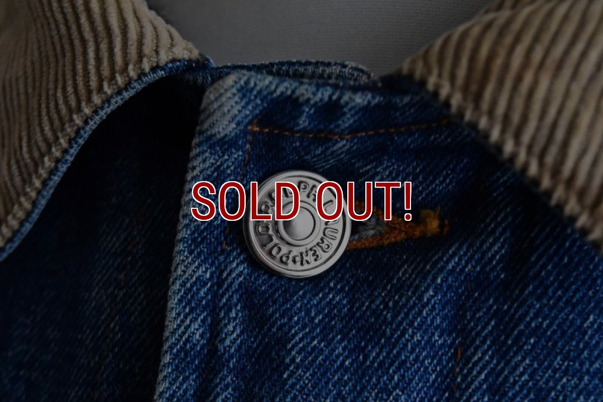 画像9: 1980-90s Polo RALPH LAUREN 裏ブランケット付きデニムジャケット　  "MADE IN USA"　 表記XL  (9)