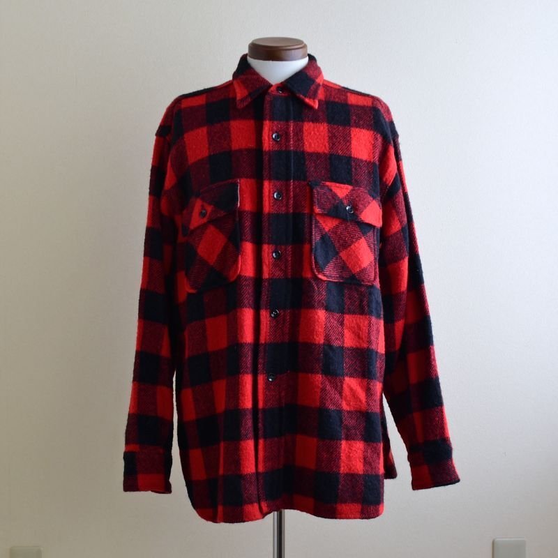 1950s〜 PILGRIM マチ付きウールシャツ 
