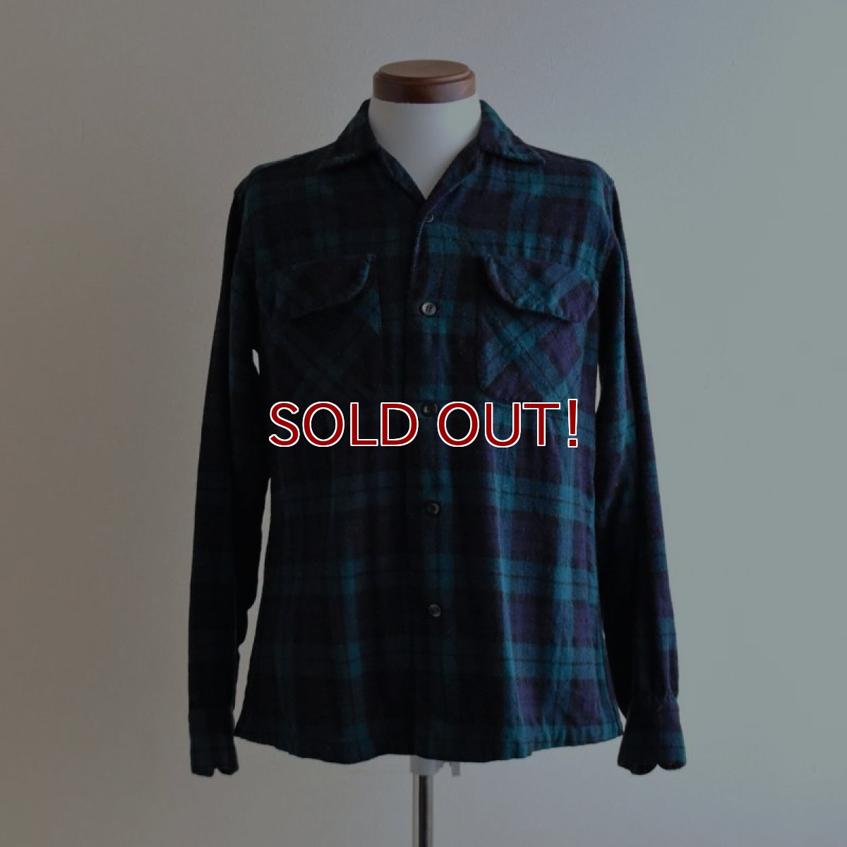 画像1: 1950s PENDLETON ウールシャツ　  "MADE IN USA"　 表記S  (1)