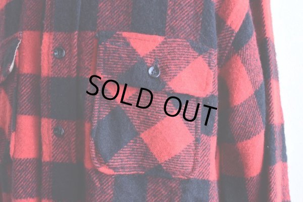 画像8: 1950s〜 PILGRIM マチ付きウールシャツ　  "MADE IN USA"　 実寸L 