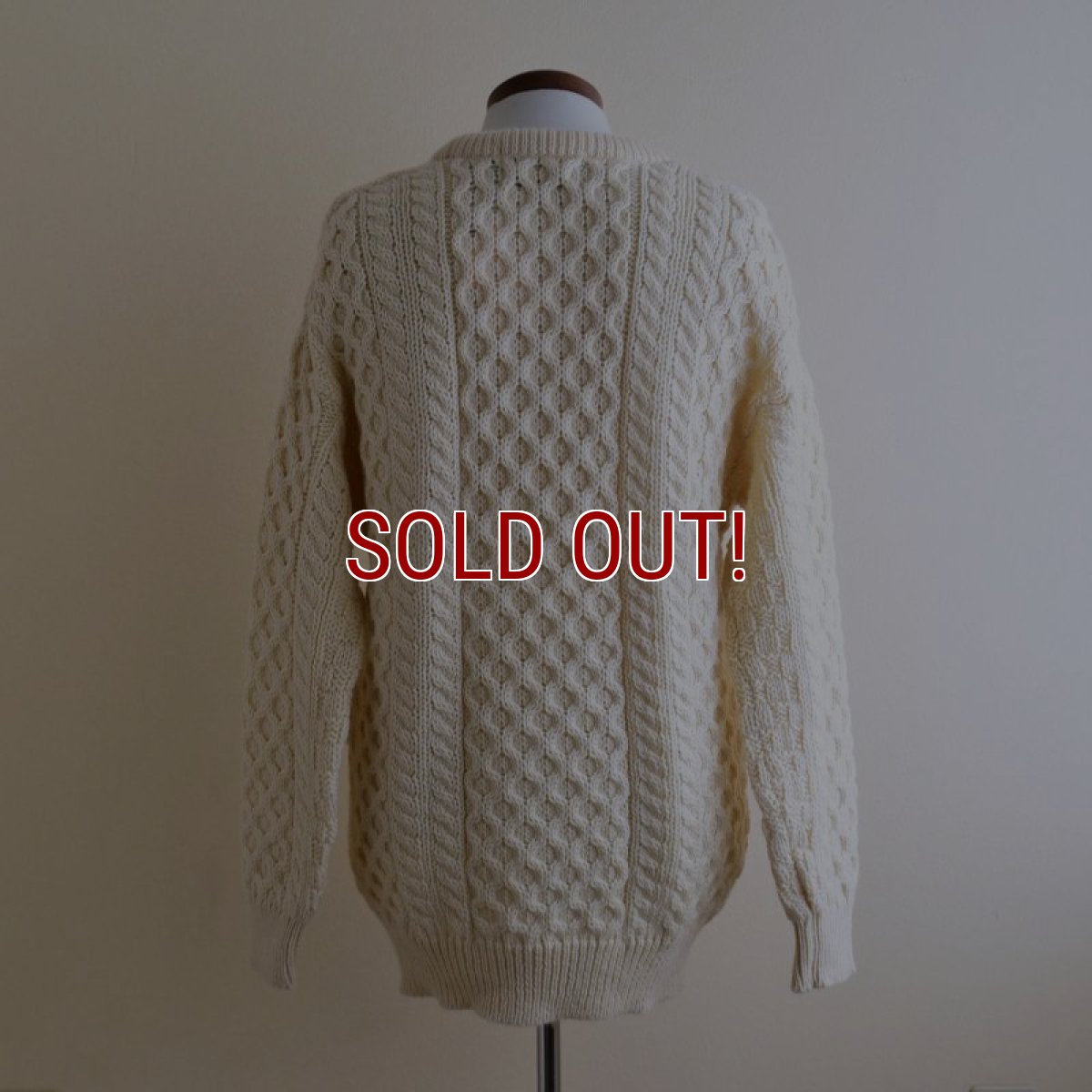 画像3: ARAN SWEATER MARKET フィッシャーマンセーター　  "MADE IN IRELAND"　 表記M  (3)