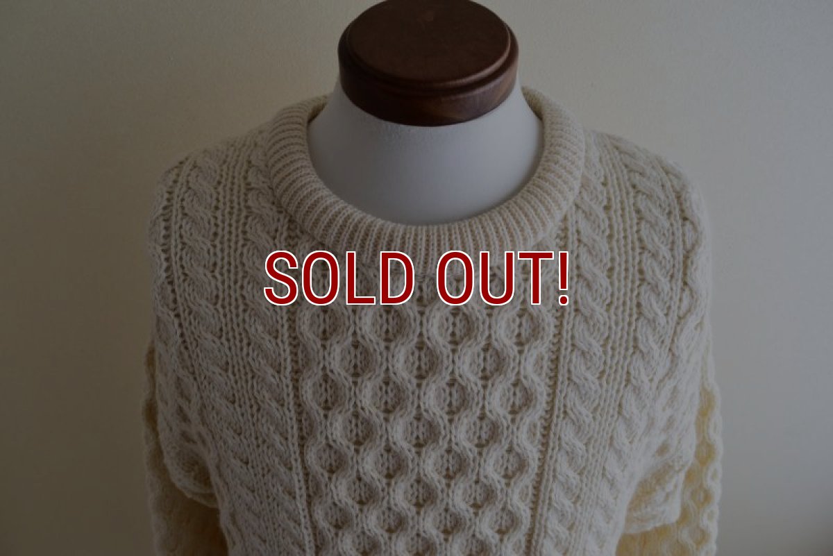 画像8: ARAN SWEATER MARKET フィッシャーマンセーター　  "MADE IN IRELAND"　 表記M  (8)