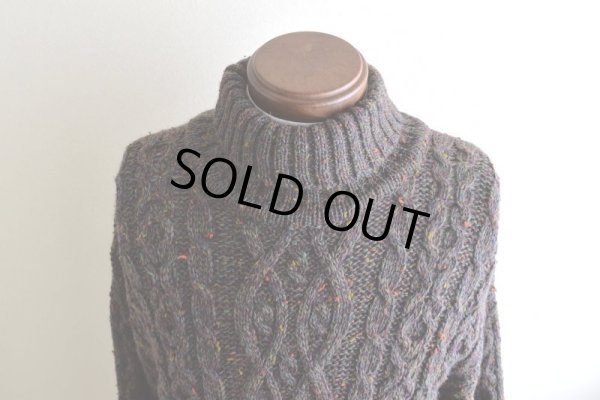 画像8: 1990s L.L.Bean タートルネック フィッシャーマンセーター　  "MADE IN IRELAND"　 表記XL 