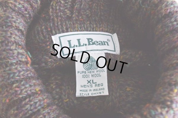 画像5: 1990s L.L.Bean タートルネック フィッシャーマンセーター　  "MADE IN IRELAND"　 表記XL 
