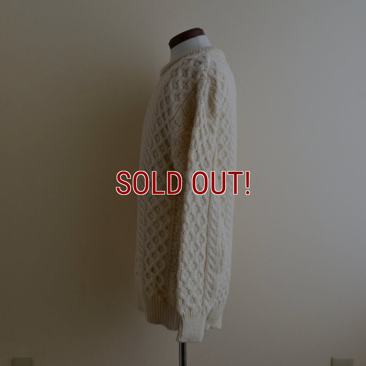 画像4: ARAN SWEATER MARKET フィッシャーマンセーター　  "MADE IN IRELAND"　 表記M  (4)