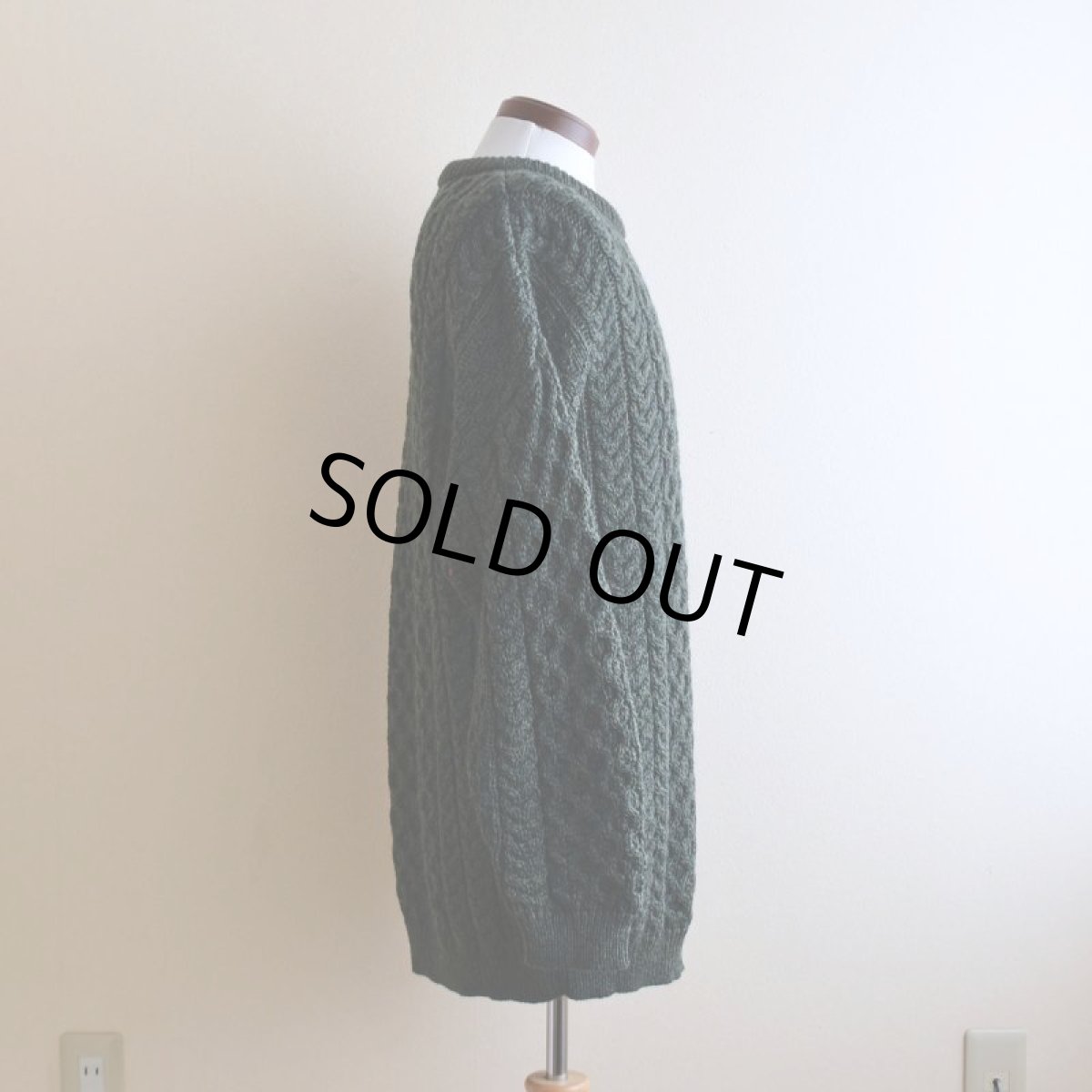 画像2: ARANCRAFTS フィッシャーマンセーター　  "MADE IN IRELAND"　 表記L  (2)