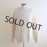 ARAN SWEATER MARKET フィッシャーマンセーター　  "MADE IN IRELAND"　 表記M 
