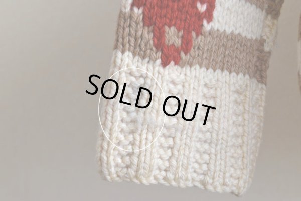 画像13: 1960s バイソン柄カウチンセーター　 実寸ML 