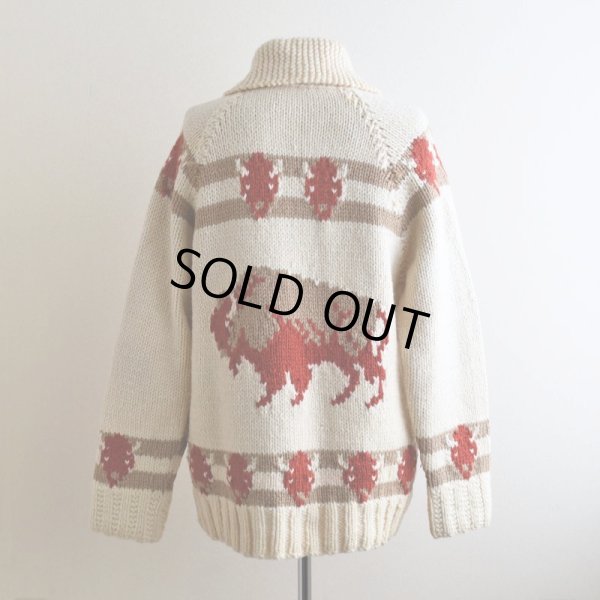 画像3: 1960s バイソン柄カウチンセーター　 実寸ML 