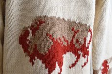 画像12: 1960s バイソン柄カウチンセーター　 実寸ML  (12)
