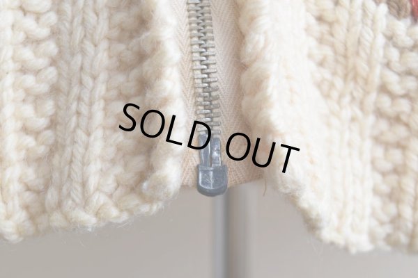 画像10: 1960s バイソン柄カウチンセーター　 実寸ML 