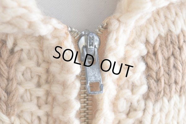 画像7: 1960s バイソン柄カウチンセーター　 実寸ML 