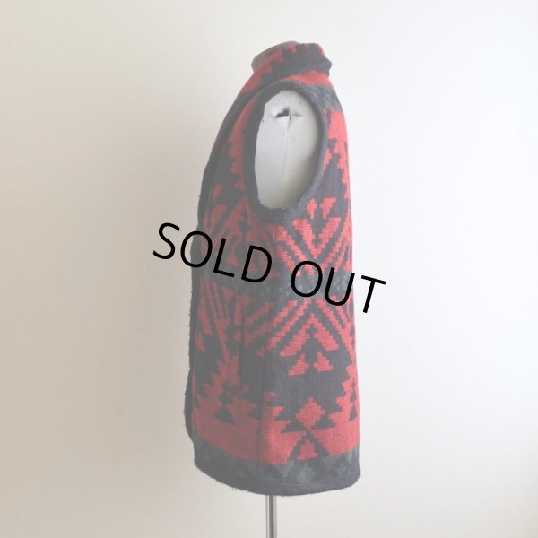 画像4: 1990s Woolrich ネイティブ柄ウールラグベスト　  "MADE IN USA"　 表記M 