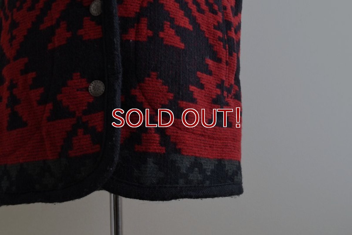 画像12: 1990s Woolrich ネイティブ柄ウールラグベスト　  "MADE IN USA"　 表記M  (12)