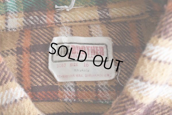 画像5: 1970s FIVEBROTHER ヘビーネルシャツ   "MADE IN USA"  表記L