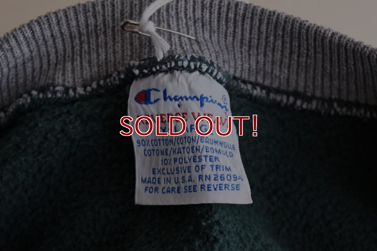 画像5: 1990s Champion リバースウィーブスウェット　  "ロゴ刺繍/リブライン"　 表記XL  (5)