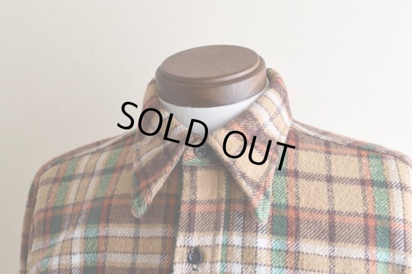 画像7: 1970s FIVEBROTHER ヘビーネルシャツ   "MADE IN USA"  表記L