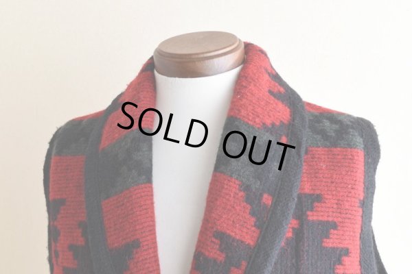 画像8: 1990s Woolrich ネイティブ柄ウールラグベスト　  "MADE IN USA"　 表記M 