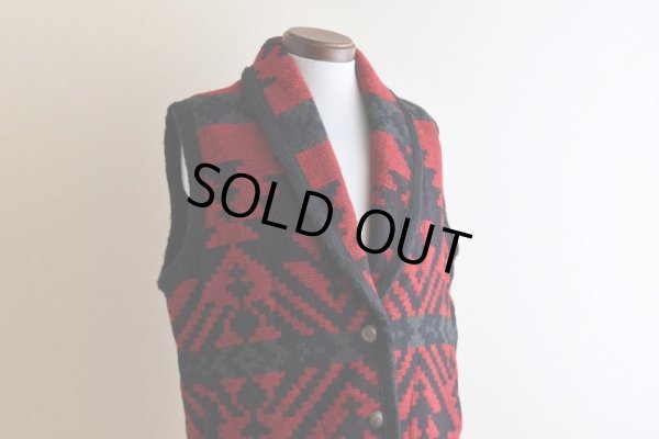 画像7: 1990s Woolrich ネイティブ柄ウールラグベスト　  "MADE IN USA"　 表記M 