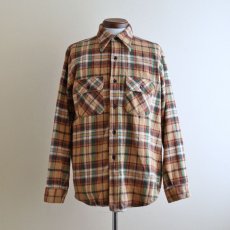 画像1: 1970s FIVEBROTHER ヘビーネルシャツ　  "MADE IN USA"　 表記L  (1)