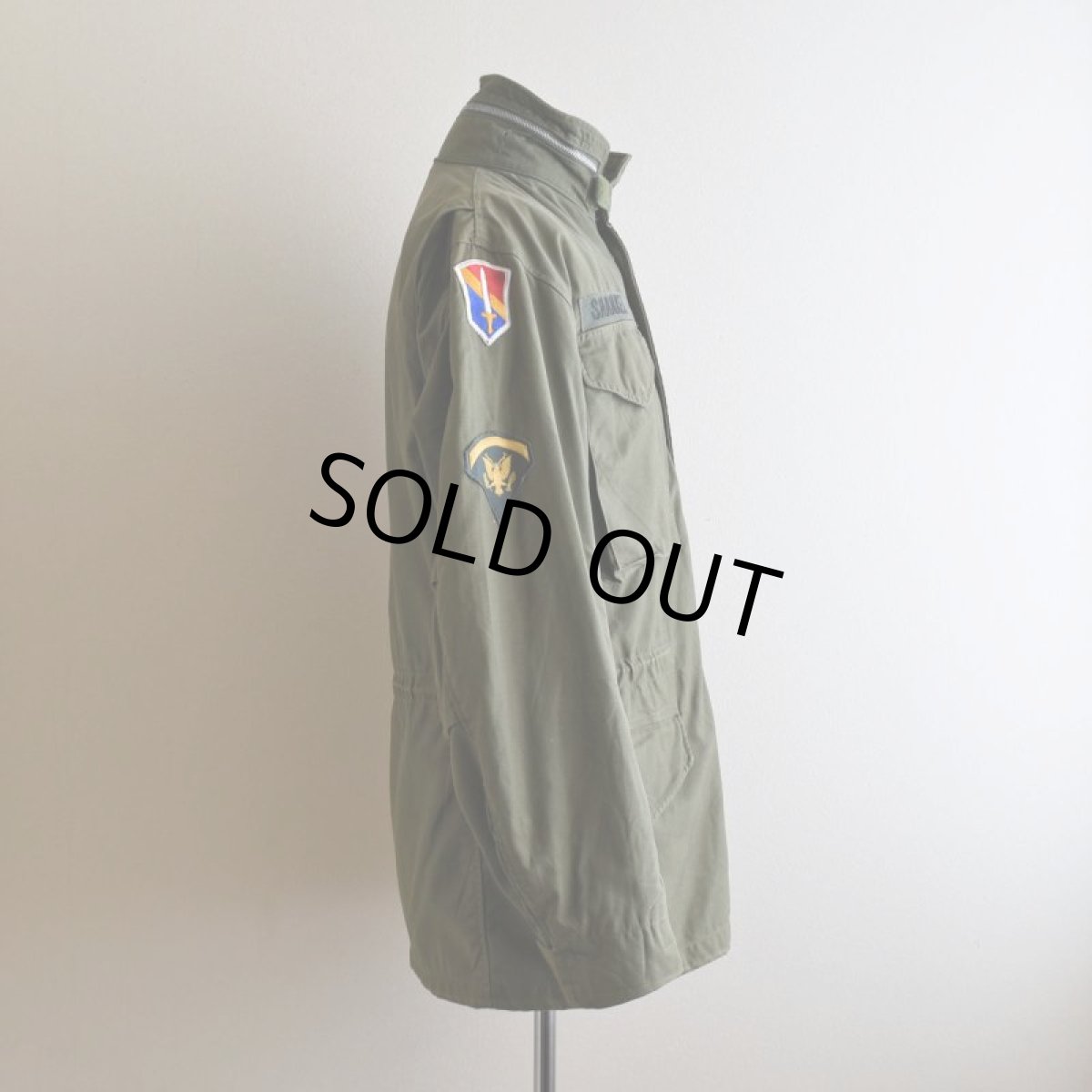 画像2: 1960s US.ARMY M-65 フィールドジャケット 最初期　 "1ST MODEL /CONMARアルミジッパー" 　 表記SMALL-REGULAR  (2)