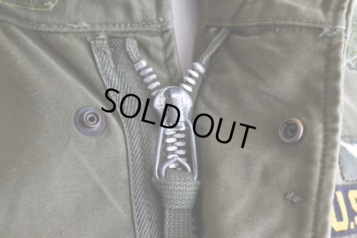 画像15: 1960s US.ARMY M-65 フィールドジャケット 最初期　 "1ST MODEL /CONMARアルミジッパー" 　 表記SMALL-REGULAR  (15)