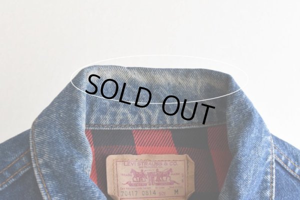 画像23: 1980s Levi's 70417-0814 デニムジャケット　  "ネルライナー"　 表記M 