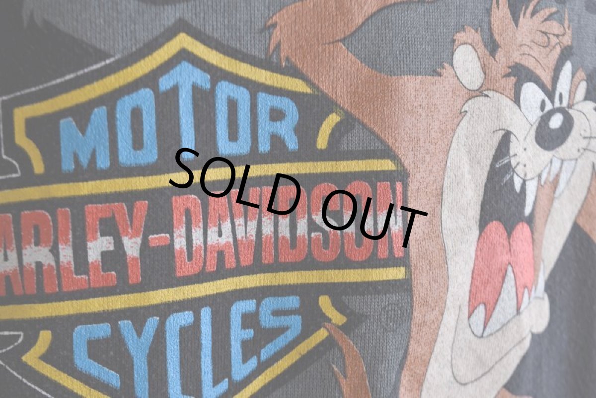 画像9: 1990s HARLEY-DAVIDSON×LOONEY TUNES プリントスウェット　  "MADE IN USA"　 表記XL  (9)