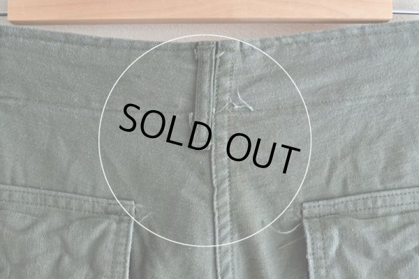 画像12: 1960s US.ARMY コットンベイカーパンツ　 表記42×31 