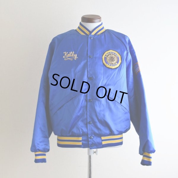 画像3: 1980s King Louie AMERICAN LEGION チェーン刺繍ナイロンスタジャン   "MADE IN USA"  表記M