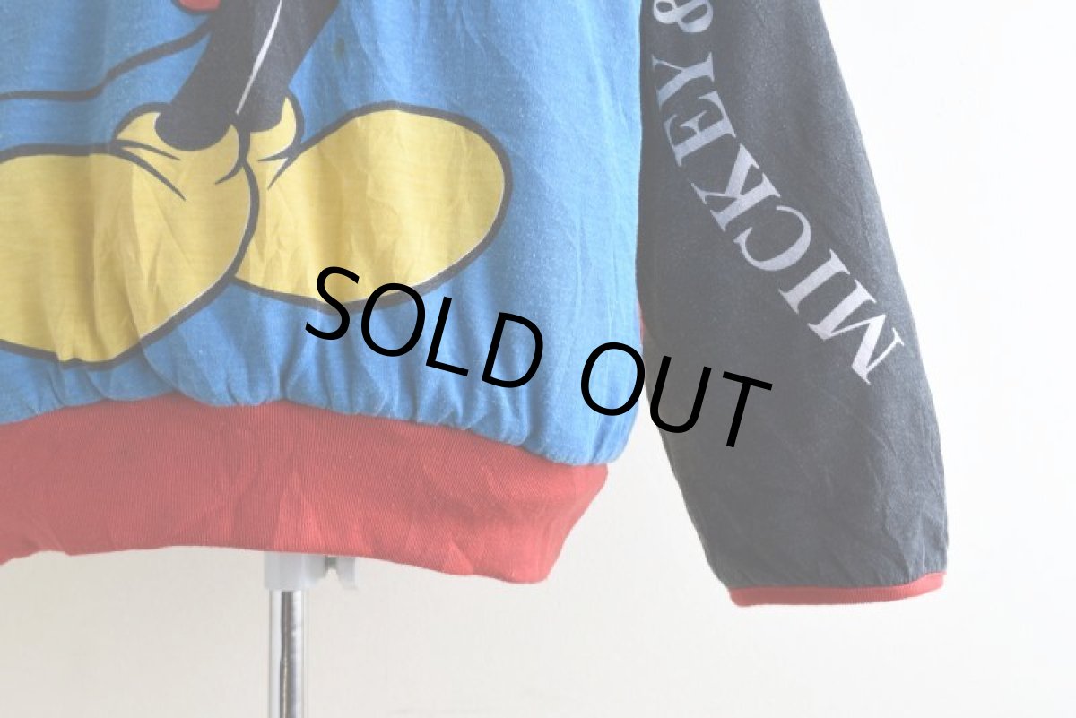 画像10: 1990s MICKEY＆CO. ダブルフェイススウェット　 実寸ML  (10)