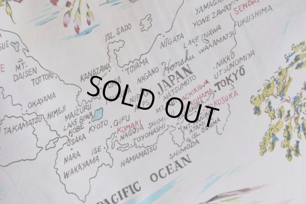 画像4: JAPAN スーベニアシルクスカーフ　 実寸67cm×71cm 