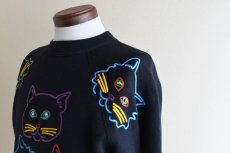 画像9: 1980-90s 猫アートスウェット　  "MADE IN USA"　 表記L  (9)