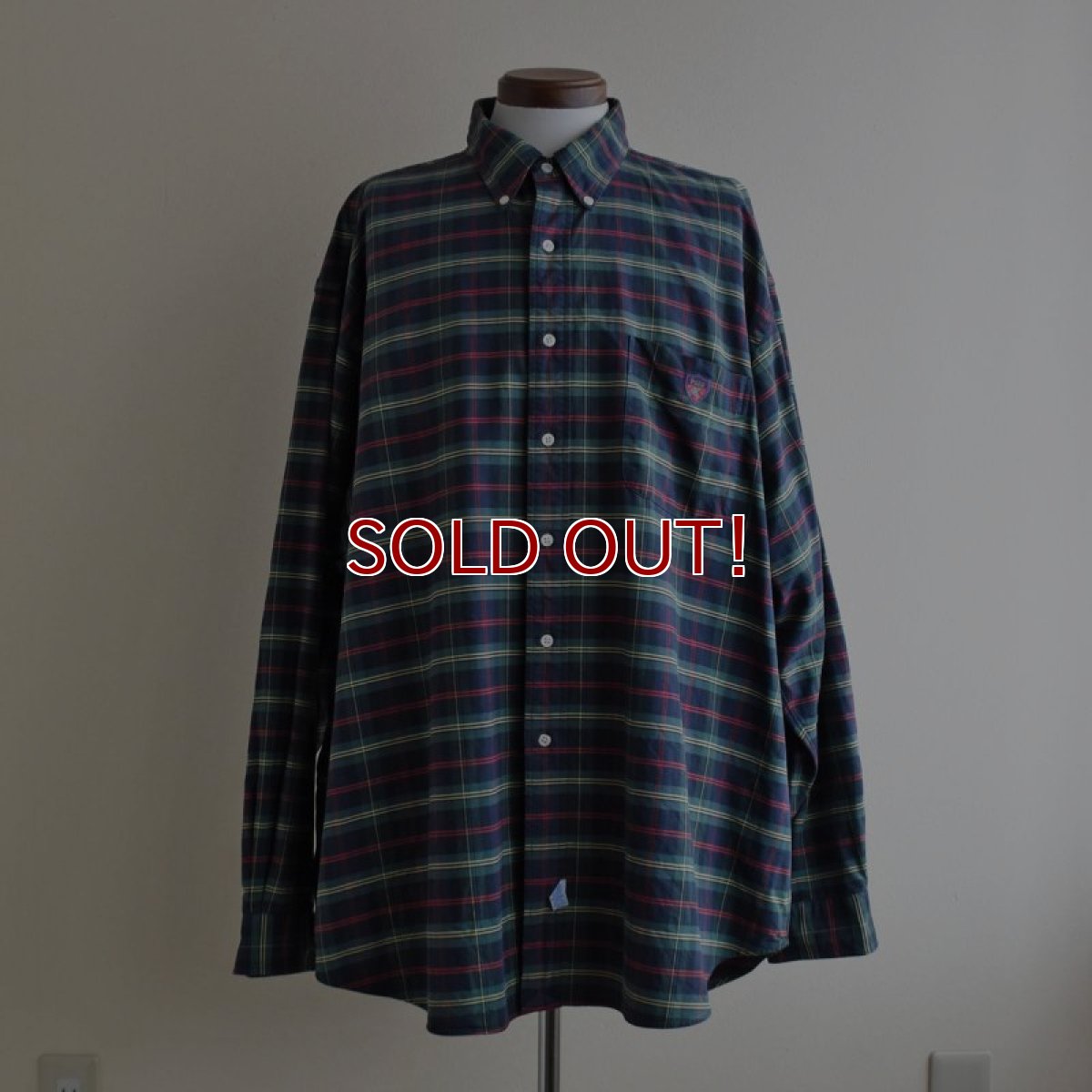 画像1: RalphLauren ボタンダウンシャツ　  "BIG SHIRT"　 表記XXL  (1)