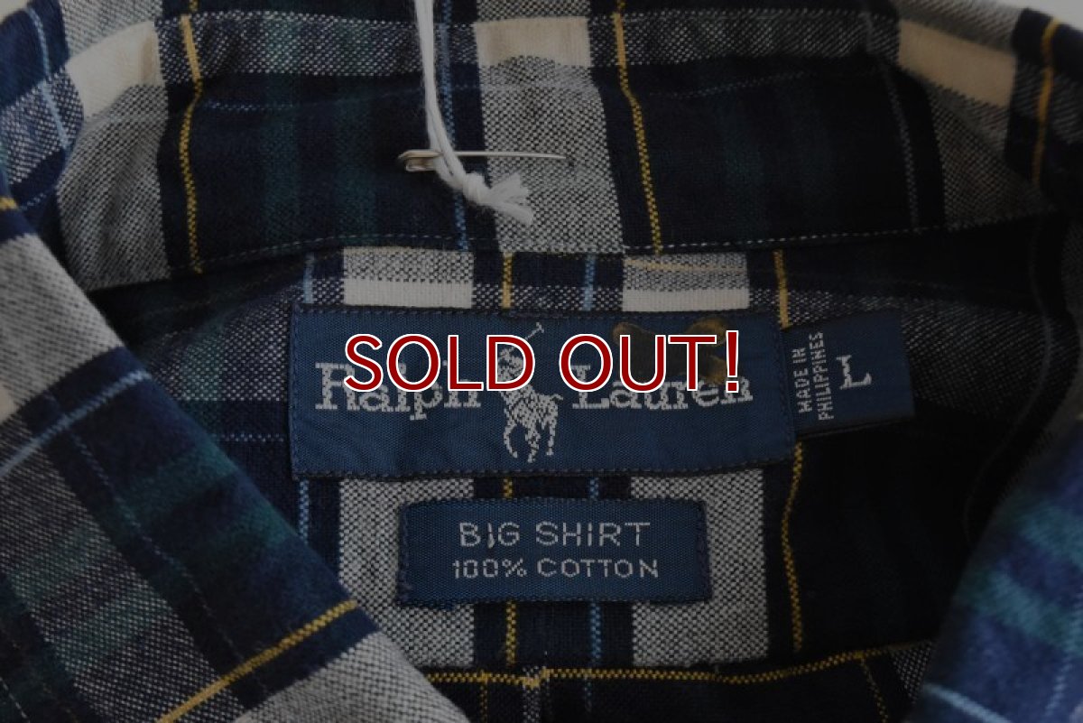 画像5: RalphLauren ボタンダウンシャツ　  "BIG SHIRT"　 表記L  (5)