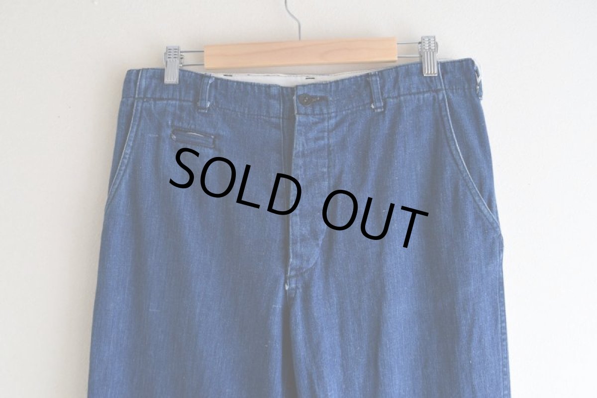 画像4: 1990s M-45 TYPE デニムパンツ　 実寸W32  (4)