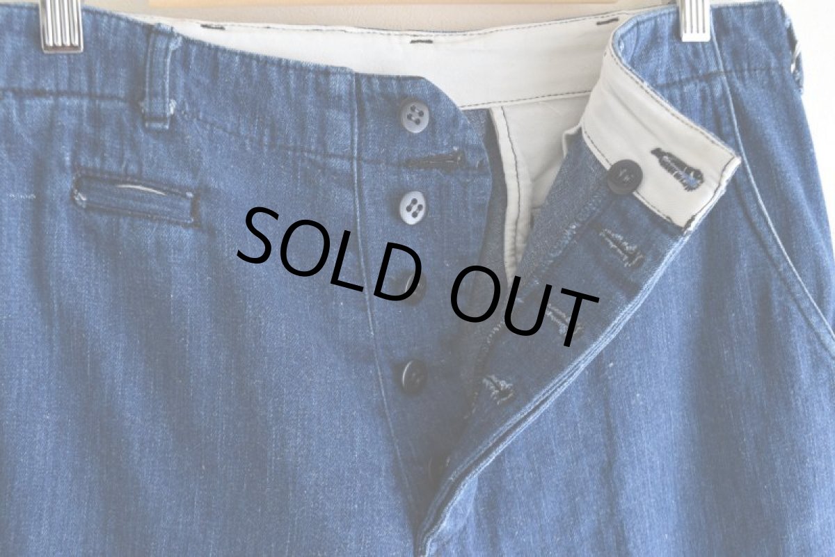 画像5: 1990s M-45 TYPE デニムパンツ　 実寸W32  (5)