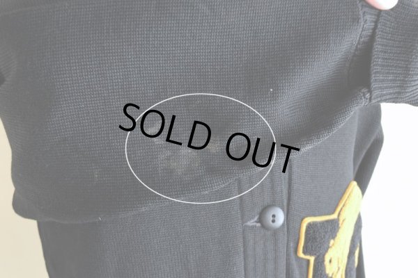 画像15: 1950s COLEMAN KNITTING MILLS レタードカーディガン　  "BLACK"　 実寸S 