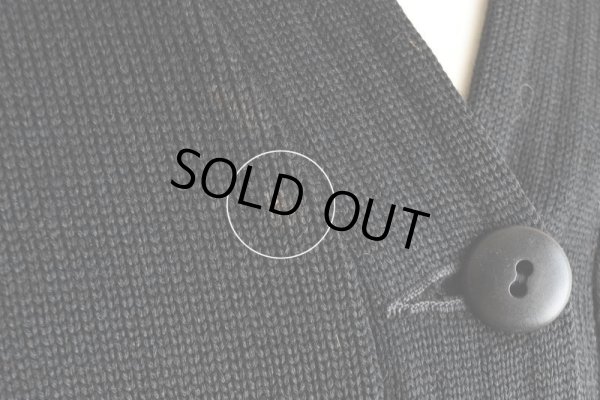 画像14: 1950s COLEMAN KNITTING MILLS レタードカーディガン　  "BLACK"　 実寸S 