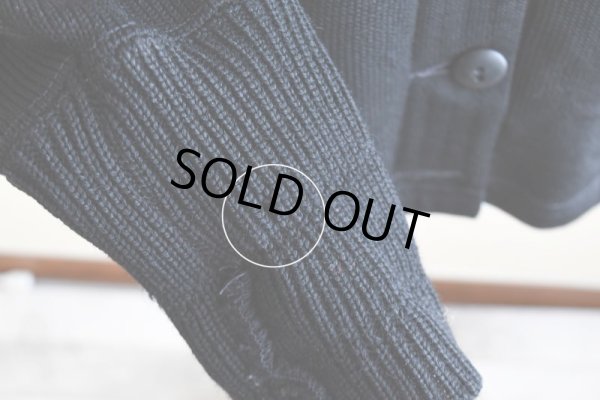 画像18: 1950s COLEMAN KNITTING MILLS レタードカーディガン　  "BLACK"　 実寸S 