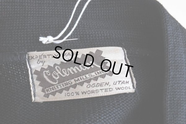 画像5: 1950s COLEMAN KNITTING MILLS レタードカーディガン　  "BLACK"　 実寸S 