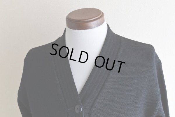 画像7: 1950s COLEMAN KNITTING MILLS レタードカーディガン　  "BLACK"　 実寸S 